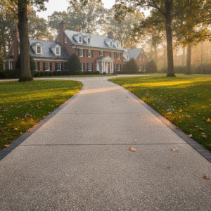 concrete driveway brookline ma