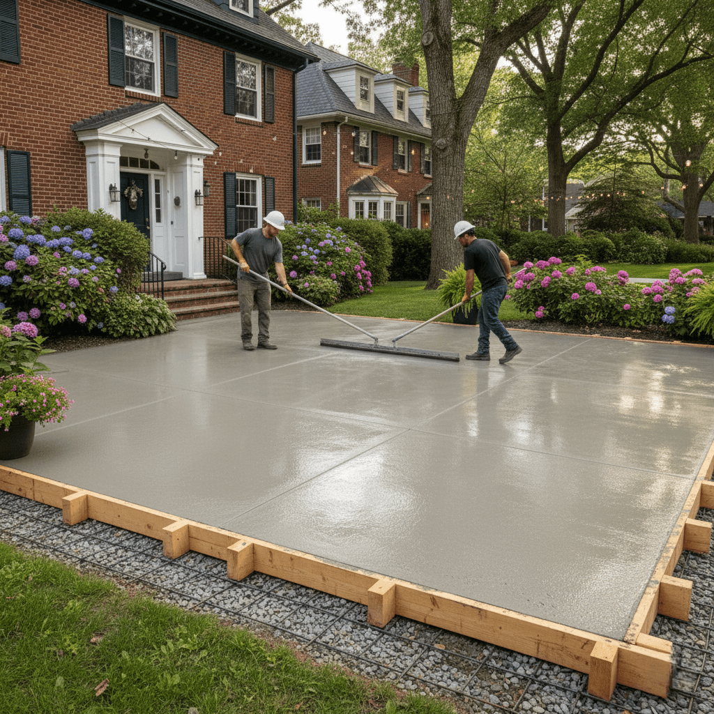 concrete patios brookline ma