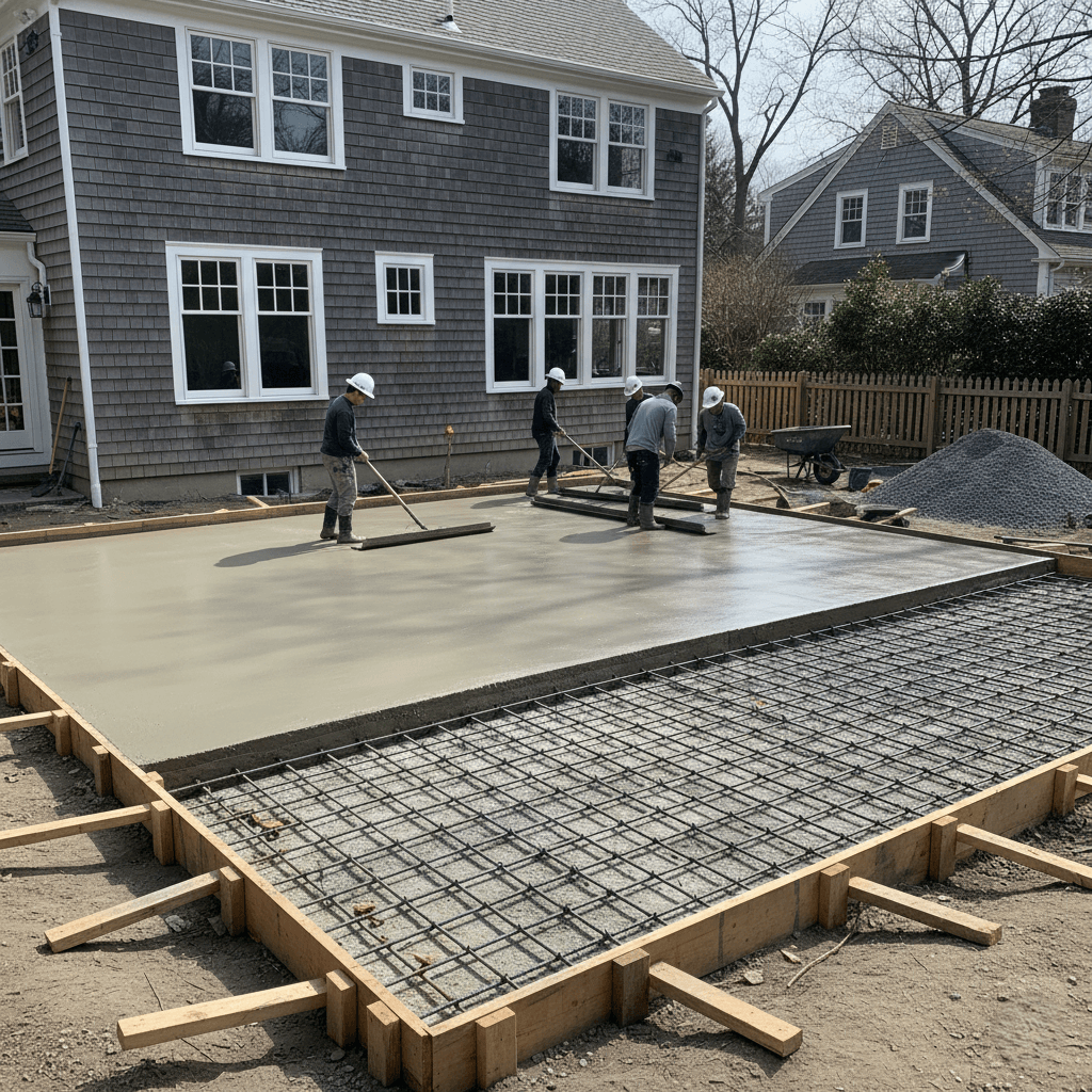 concrete slab brookline ma
