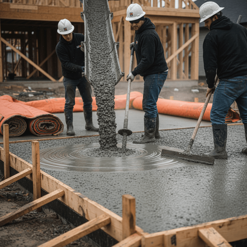 pouring concrete brookline ma