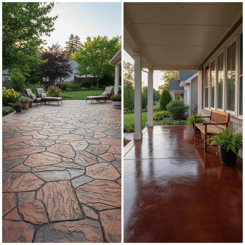 stamped concrete brookline ma